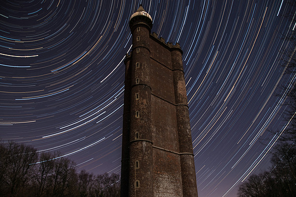 Star Trail King Alfreds Tower